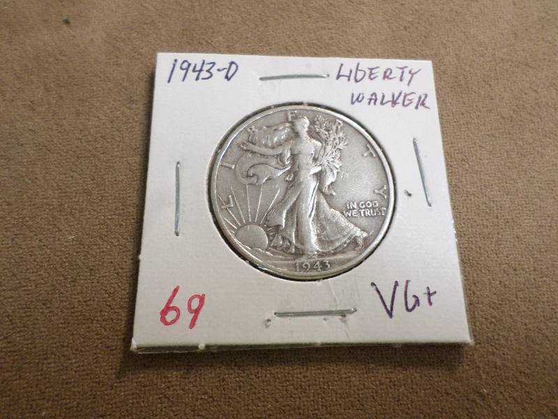 1943-D VG, Liberty Walking Half Do...