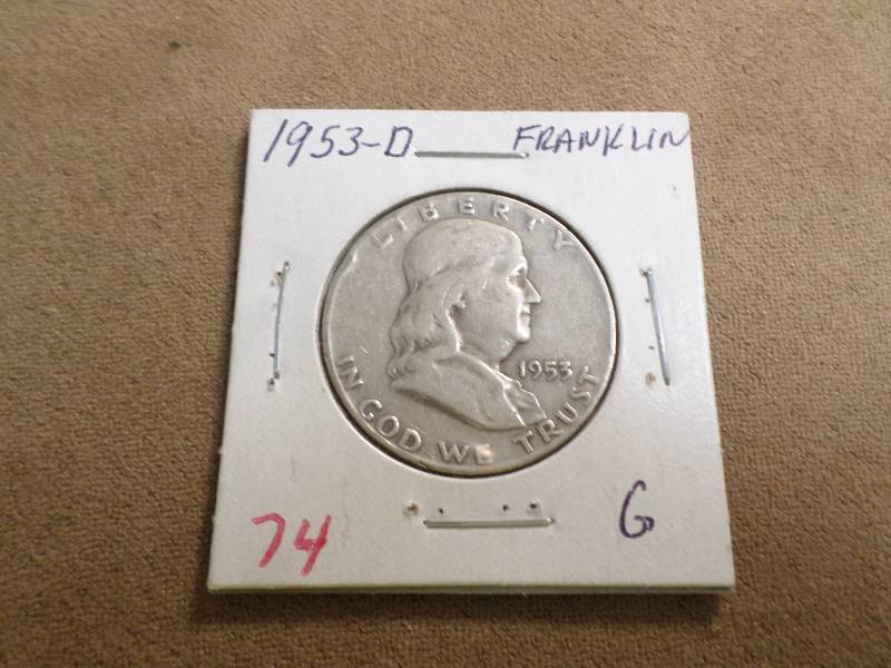 1953-D G, Franklin Half Dollar...