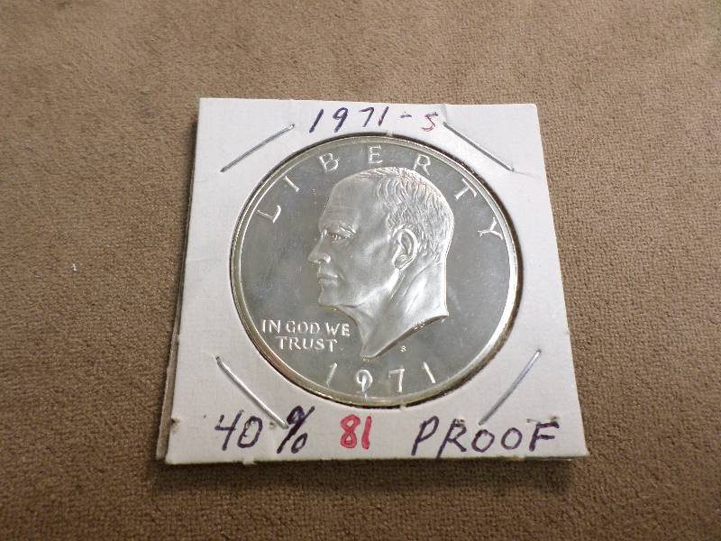1971-S Ike Dollar, 40% Silver Proof...