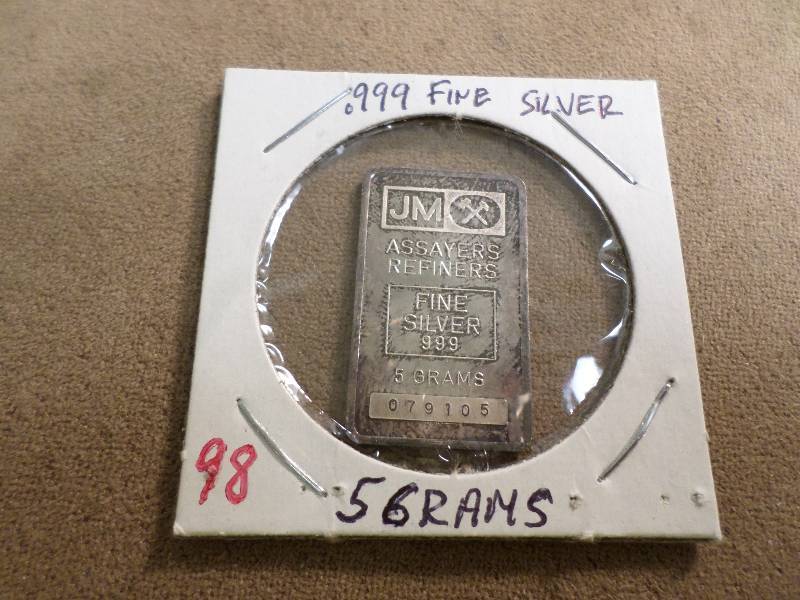 5 Gram .999 Silver Bar...