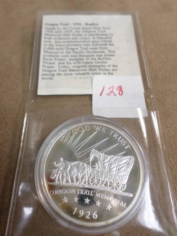 1926 Oregon Trail Proof Silver Plat...