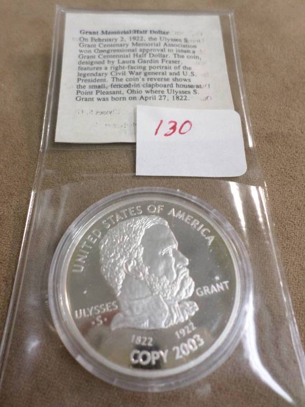 1922 Grant Memorial Proof Silver Pl...