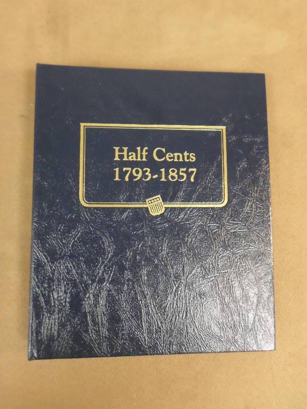 1793-1857 Half Cent Whitman Coin Al...