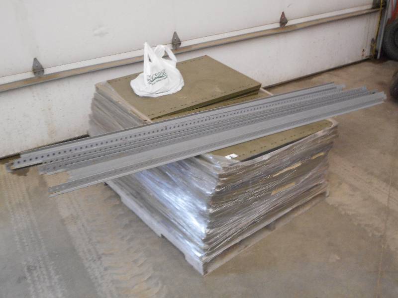Pallet Of Industrial Steel Sheving ...