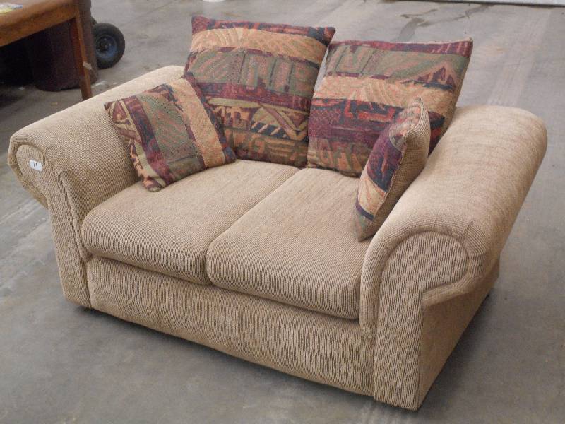 Love Seat Sofa With Cushion Pillows...