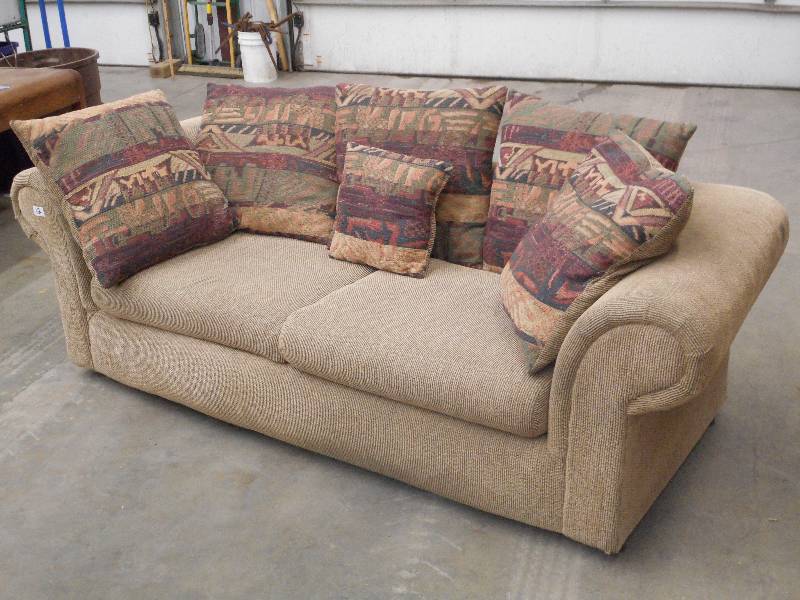 Two-Seater Sofa With Cushion Pillow...