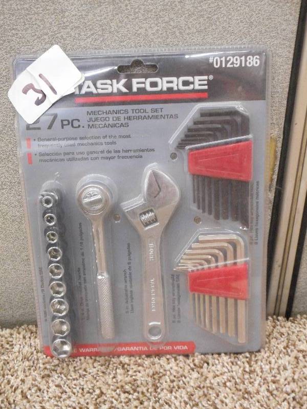 Unused TaskForce 27-Piece Tool Set ...