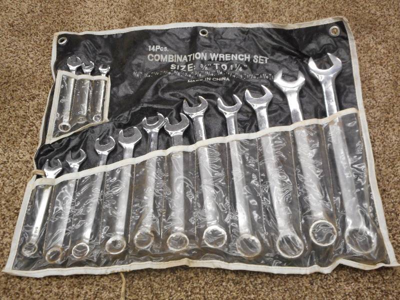 14-Piece Wrench Set, SAE, 38--1 1...