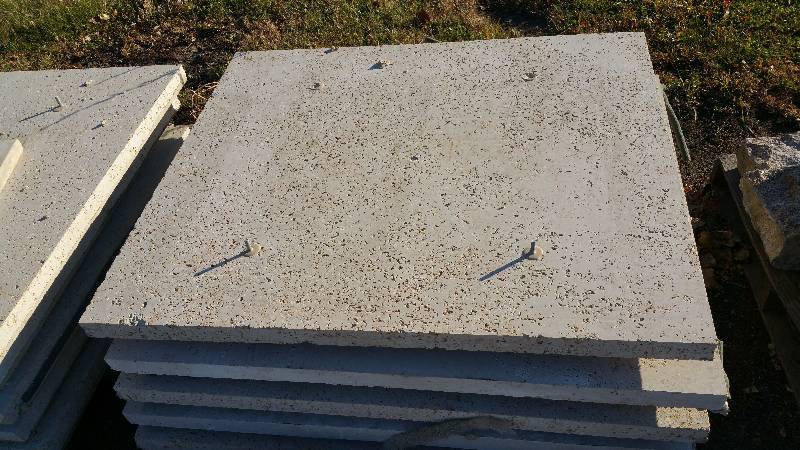 Large Limestone Square Panel