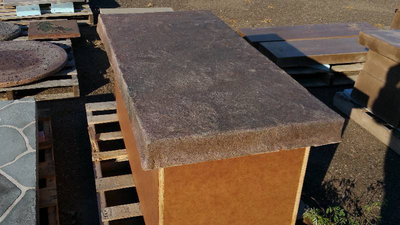 Polished Dyed Concrete Table Top w Customizable Base