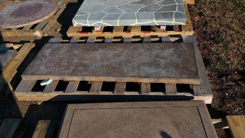 Dark Earth Toned Polished Dyed Concrete Top
