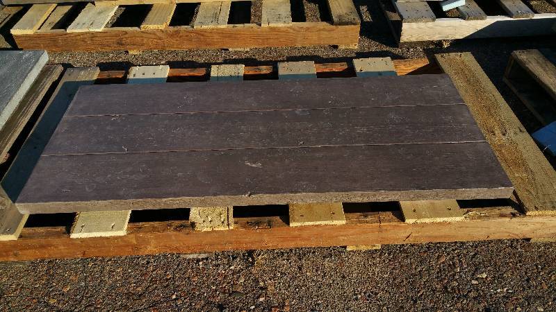 Dark Brown Wood Textured Polished Dyed Concrete Top
