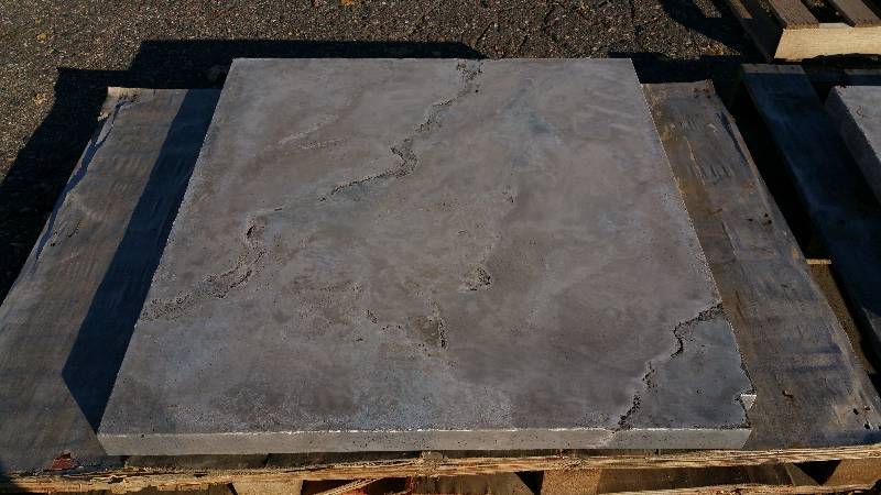 Stone Colored Polished Dyed Concrete Top