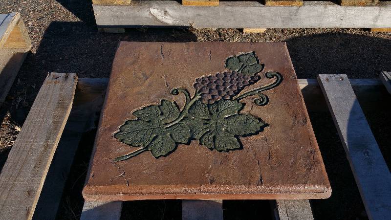 Grape Vine Square Polished Dyed Concrete Top