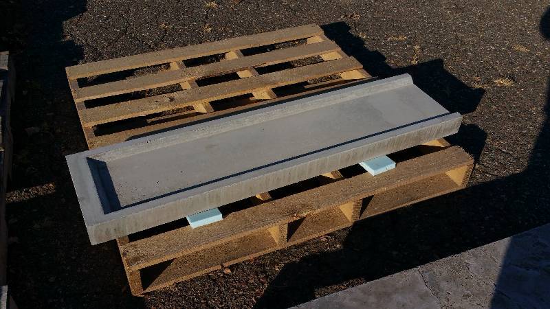 Polished Concrete Downspout Splash Block