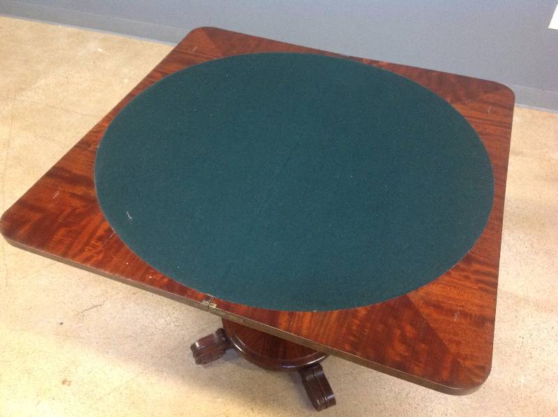 1820s English Mahogany Card Table