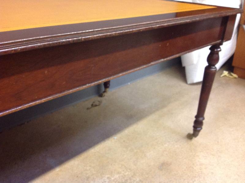 Vintage Mahogany Writing Table w Handsome Insert