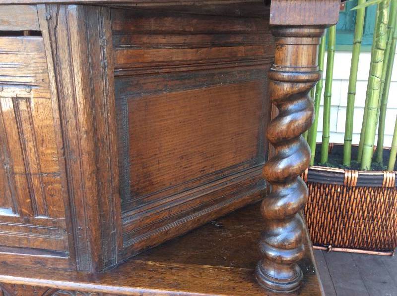 1870s Provincial French Ornately Carved Sideboard