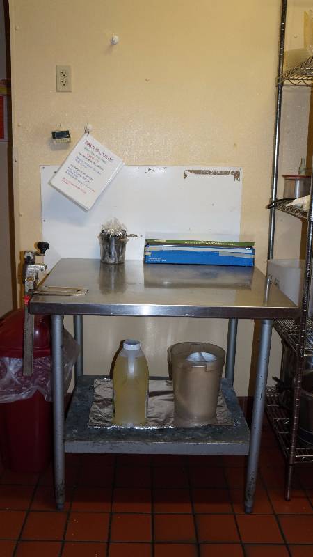NSF Commercial Stainless Steel Table with 1 Shelf with Attached Can Opener