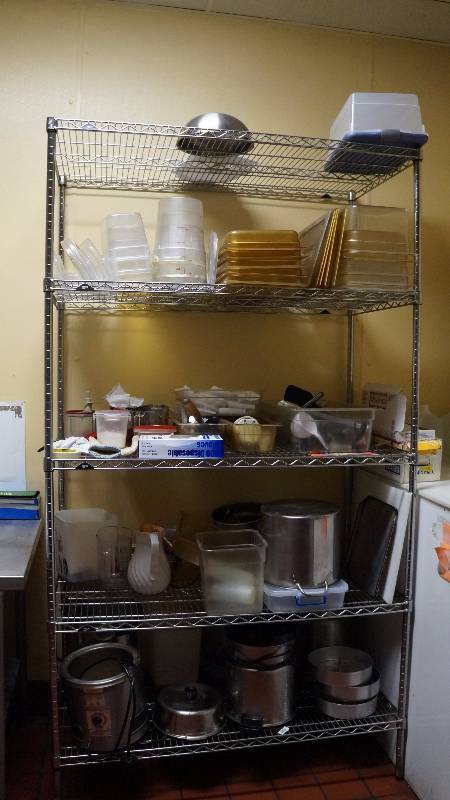 NSF Commercial Stainless Steel Metro Shelf with 5 Shelves
