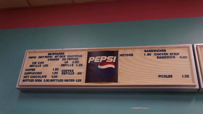 Electric Pepsi Branded Menu Board