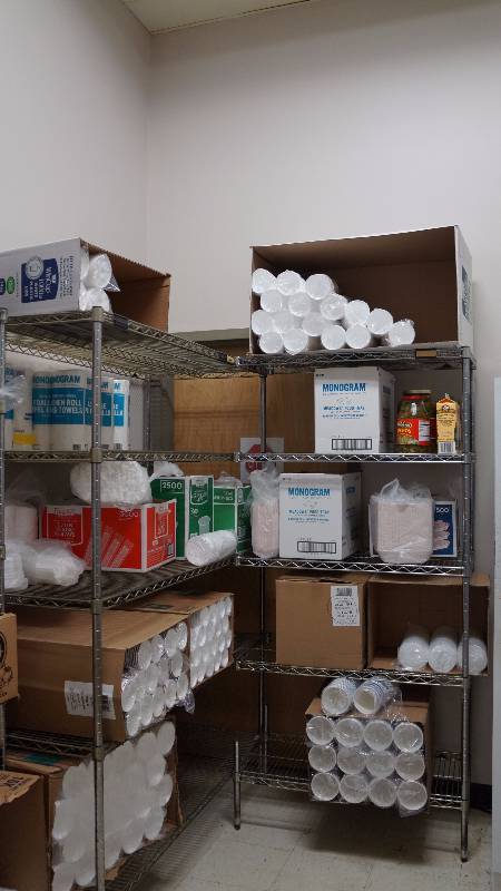 Commercial NSF Corner Metal Shelf w 5 Shelves