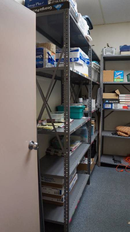 Heavy Duty Metal Shelving Unit w 5 Shelves