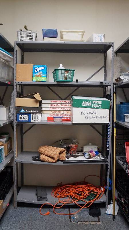 Heavy Duty Metal Shelving Unit w 5 Shelves