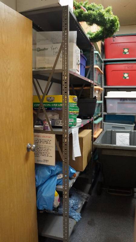 Heavy Duty Metal Shelving Unit w 5 Shelves