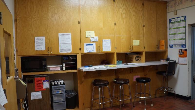 Large Built In Cabinet with Countertop