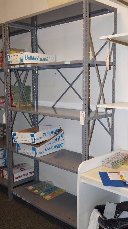 Heavy Duty Metal Shelving Unit w 5 Shelves