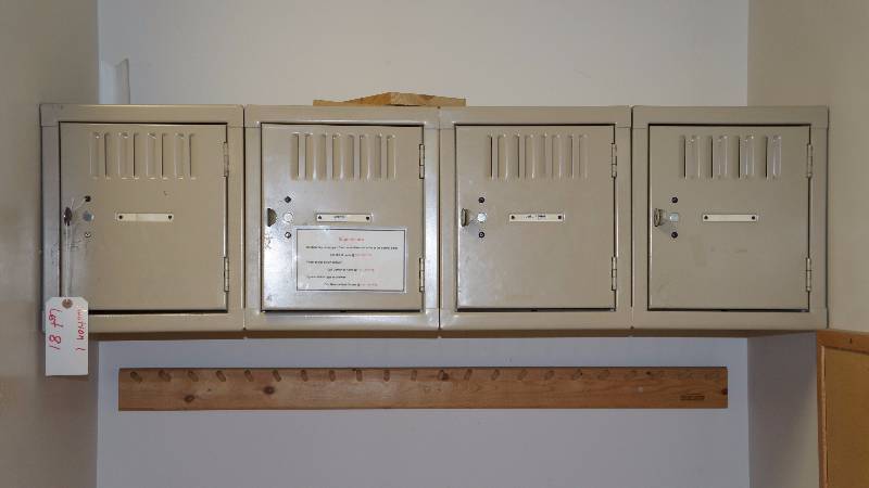 Wall Mounted 4- Door Storage Locker