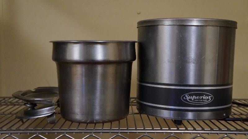 NSF Commercial Electric Superior Soup Warmer with Removable Insert & Lid