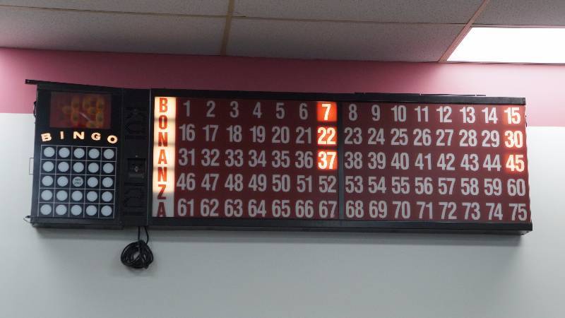 Electric Bonanza Bingo Light Up Number Sign
