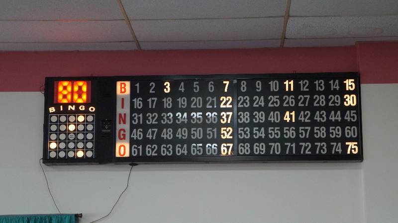 Electric Bingo Light Up Number Sign
