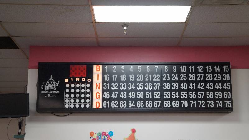 Electric Bingo Light Up Number Sign