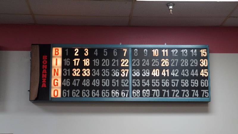Electric Bonanza Bingo Light Up Number Sign