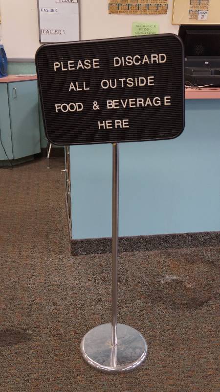 Double Sided Directional Sign