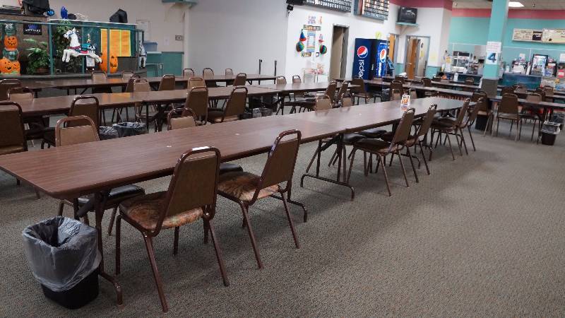 Set of (3) Folding Tables - (2) 8 Tables & (1) 6 Table
