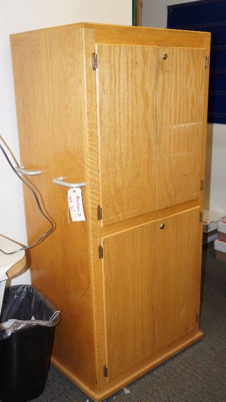 4 Door Wood Cabinet