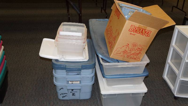 Lot of Storage Containers