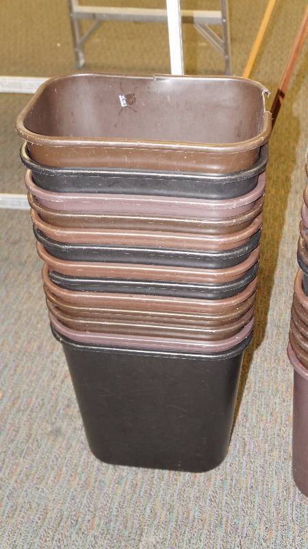 Lot of 12 Waste Baskets