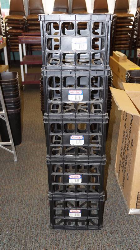 Lot of 5 Stackable 5 Cube Containers
