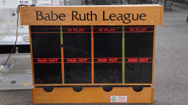 Electric Babe Ruth League Payout Board