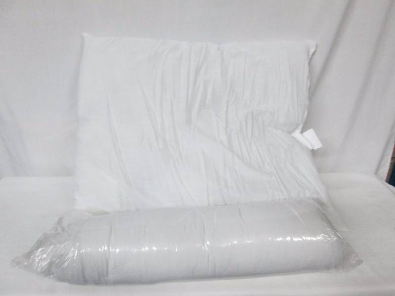 lot 91 image: Pair of Rolled Standard Pillows