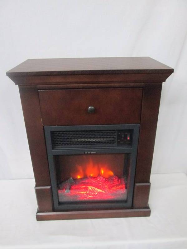 lot 18 image: Easton Compact Electric Fireplace Heater