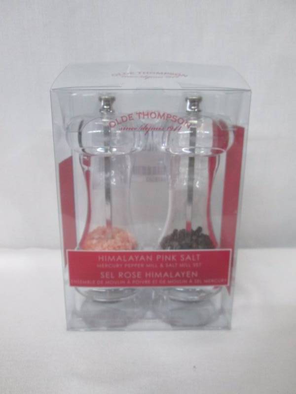 lot 75 image: Olde Thompson Mercury Himalayan Salt & Pepper Mill