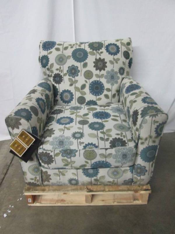 lot 32 image: Ashley Kreeli Floral Accent Chair