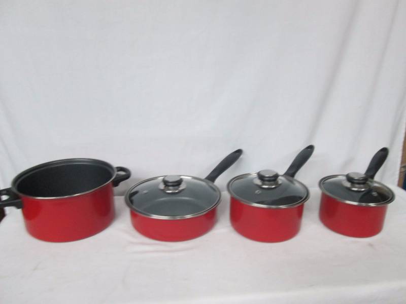 lot 66 image: Gibson 7-pc. Nonstick Cookware Set