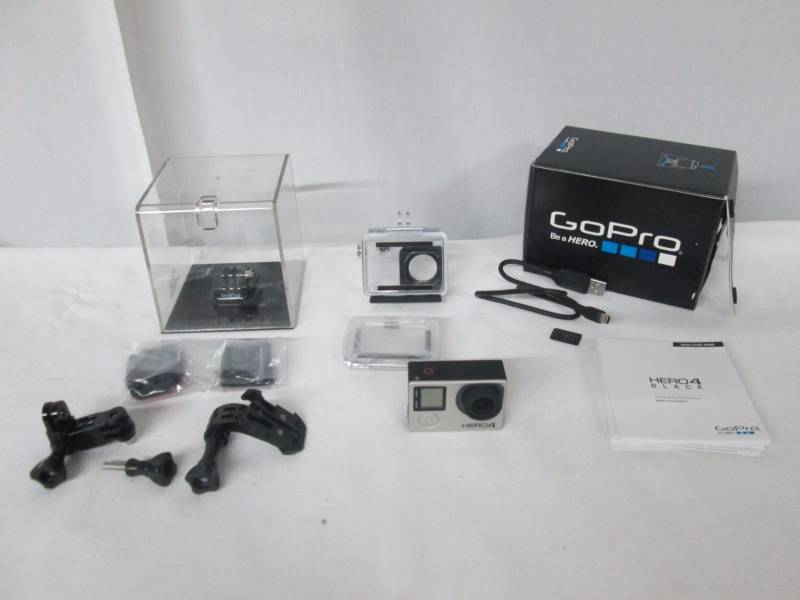 lot 2 image: GoPro HERO4 Black Edition 4K Ulta HD Waterproof CameraCamcorder